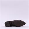 Wonders V Cut Pointed Block Heel Boot - Brown Suede